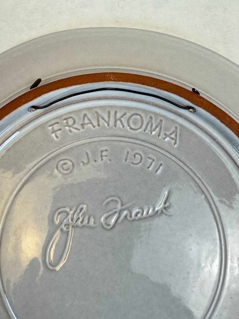 Vintage Frankoma 1971 "No Room In The Inn" Christmas Collector Plate John Frank - Picture 4 of 5